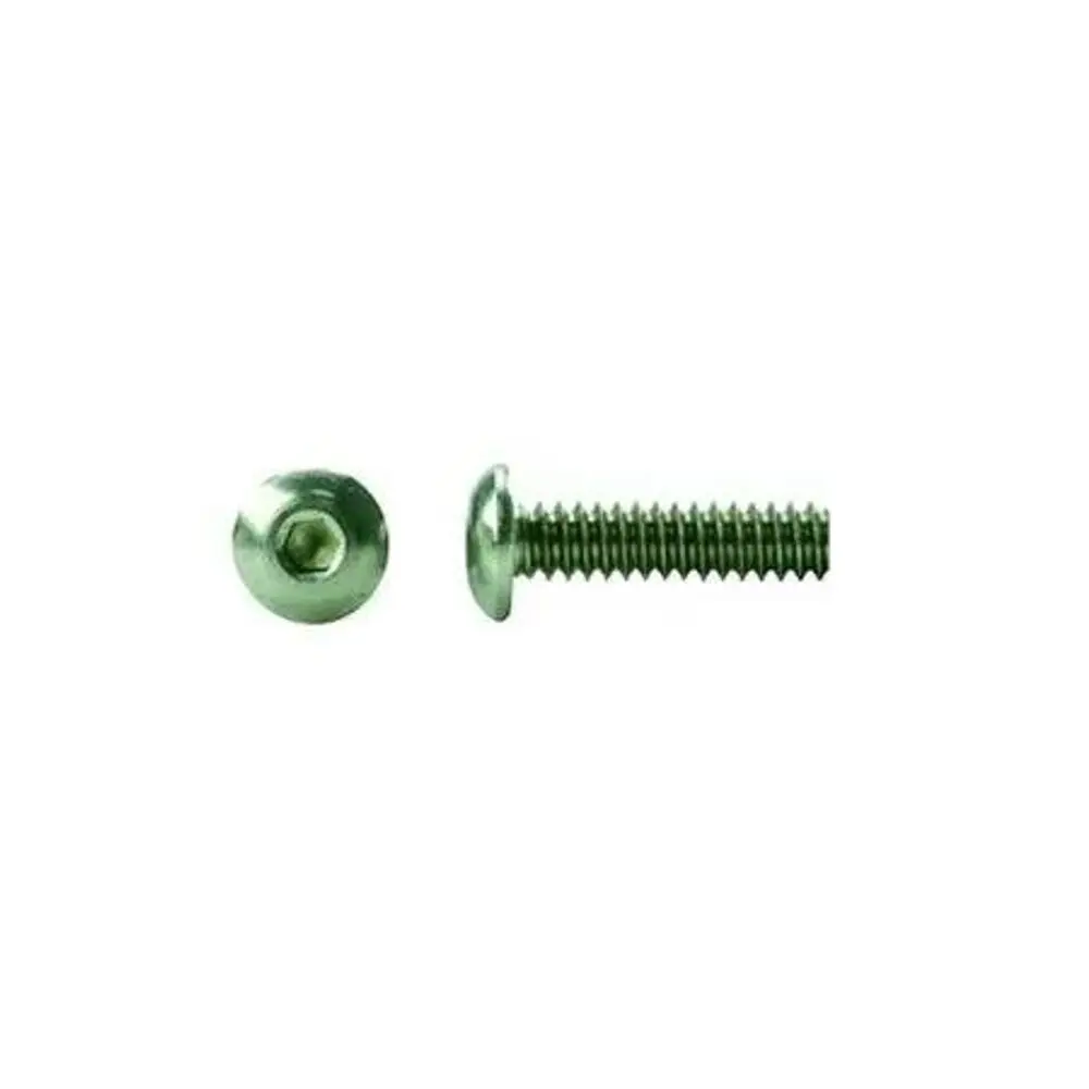 A closeup shot of a screw from side and above